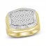 Men's Diamond Ring 1/2 ct tw Round-cut 10K Two-Tone Gold