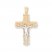 Crucifix Pendant 14K Two-Tone Gold