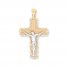 Crucifix Pendant 14K Two-Tone Gold