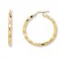 Florentine Hoop Earrings 14K Yellow Gold
