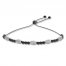 Textured Bead Bolo Bracelet Sterling Silver