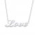 Love Necklace 14K White Gold