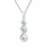 Peridot Necklace 1/15 ct tw Diamonds 10K White Gold