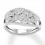 Diamond Ring 3/8 ct tw Round-cut 10K White Gold