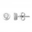 Bezel-Set Diamond Solitaire Earrings 1/2 Carat tw 10K Gold