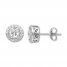 Diamond Earrings 1 ct tw Round-cut 14K White Gold