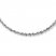 Rope Necklace 14K White Gold 24" Length