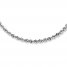 Rope Necklace 14K White Gold 24" Length