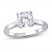 Lab-Created Diamonds by KAY Solitaire Engagement Ring 2 ct tw Round-cut 14K White Gold
