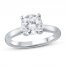 Lab-Created Diamonds by KAY Solitaire Engagement Ring 2 ct tw Round-cut 14K White Gold
