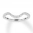 Diamond Wedding Band 1/6 ct tw Round-cut 14K White Gold