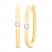 Diamond Hoop Earrings 1/10 ct tw Round-cut 10K Yellow Gold