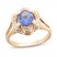 Le Vian Tanzanite Ring 1/5 ct tw Diamonds 14K Strawberry Gold