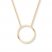 Circle Necklace 14K Yellow Gold