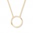 Circle Necklace 14K Yellow Gold