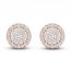 Diamond Stud Earrings 1/4 ct tw Round-Cut 10K Rose Gold