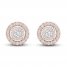 Diamond Stud Earrings 1/4 ct tw Round-Cut 10K Rose Gold