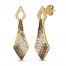 Le Vian Diamond Earrings 1-1/3 ct tw 14K Honey Gold