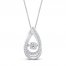 Unstoppable Love Diamond Necklace 1/3 ct tw 10K White Gold 19"