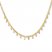 Dangling Rectangle Necklace 14K Yellow Gold 17" Length
