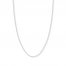 18" Textured Rope Chain 14K White Gold Appx. 1.05mm
