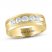 THE LEO Men's Diamond Wedding Band 1 ct tw Round-cut 14K Yellow Gold