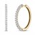 Diamond Hoop Earrings 2 ct tw 10K Yellow Gold