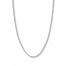20" Textured Rope Chain 14K White Gold Appx. 3mm