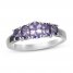 Tanzanite 5-Stone Ring Oval-cut Sterling Silver