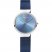 BERING Women's Anniversary Silvertone Stainless Blue Mesh Strap Watch