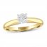 Diamond Solitaire Engagement Ring 1 ct tw Round-cut 14K Yellow Gold