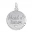 Maid of Honor Charm Sterling Silver