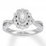 Neil Lane Diamond Engagement Ring 5/8 ct tw 14K White Gold