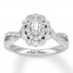 Neil Lane Diamond Engagement Ring 5/8 ct tw 14K White Gold
