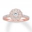 Neil Lane Engagement Ring 1 ct tw Diamonds 14K Rose Gold