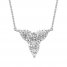 Diamond Geometric Necklace 1/6 ct tw Round-cut Sterling Silver