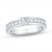 Gender Neutral Diamond Engagement Ring 7/8 ct tw Princess/Round 14K White Gold