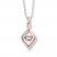 Unstoppable Love 1/20 ct tw Necklace Sterling Silver/10K Gold