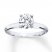 Diamond Solitaire Ring 1 Carat Round-cut 14K White Gold