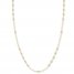 Beaded Cable Chain Necklace 14K Yellow Gold 24" Length