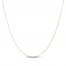 Men's Curb Link Chain Necklace 14K Yellow Gold 18"