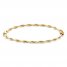 Italian Braided Bangle Bracelet 14K Yellow Gold