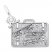 Suitcase Charm Sterling Silver