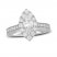 Neil Lane Diamond Engagement Ring 1-7/8 ct tw Marquise/Round 14K White Gold