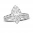 Neil Lane Diamond Engagement Ring 1-7/8 ct tw Marquise/Round 14K White Gold