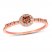 Le Vian Chocolate Diamond Ring 1/4 ct tw 14K Strawberry Gold