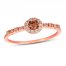 Le Vian Chocolate Diamond Ring 1/4 ct tw 14K Strawberry Gold