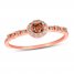 Le Vian Chocolate Diamond Ring 1/4 ct tw 14K Strawberry Gold