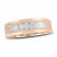 Men's Diamond Wedding Band 1/4 ct tw Round-cut 10K Rose Gold