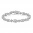 Diamond Bracelet 2 ct tw 10K White Gold 7"